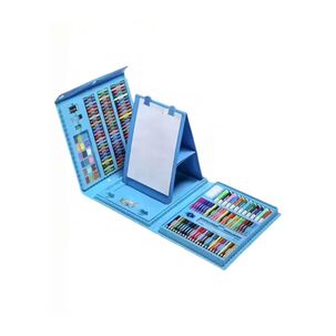 Set 208 Lapices Para Colorear Con Maleta Azul Infantil