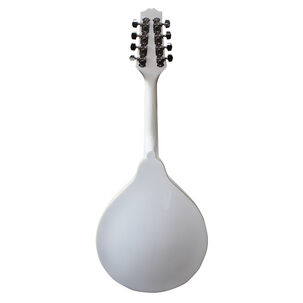Mandolina Electroacústica Blanca Bilbao M30t-wh