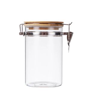 Set 3 Frascos Tarro Hermetico Vidrio 350ml Con Tapa De Bambu Set 3 Frascos Tarro Hermetico Vidrio 350ml Con Tapa De Bambu