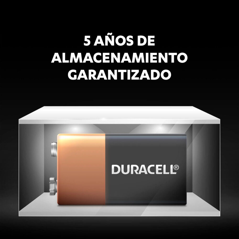 Pilas Alcalina Duracell 9V x1 Blister [ MN1604B1 ] image number 4.0