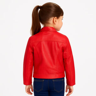 Chaquetas Ecocuero Ni&ntilde;a Estilo Motociclista