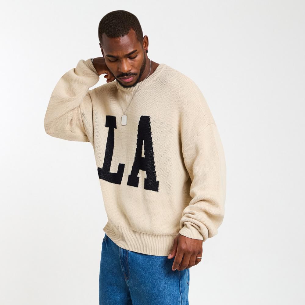 Sweater Slim Manga Larga Cuello Redondo Hombre Rolly Go image number 2.0