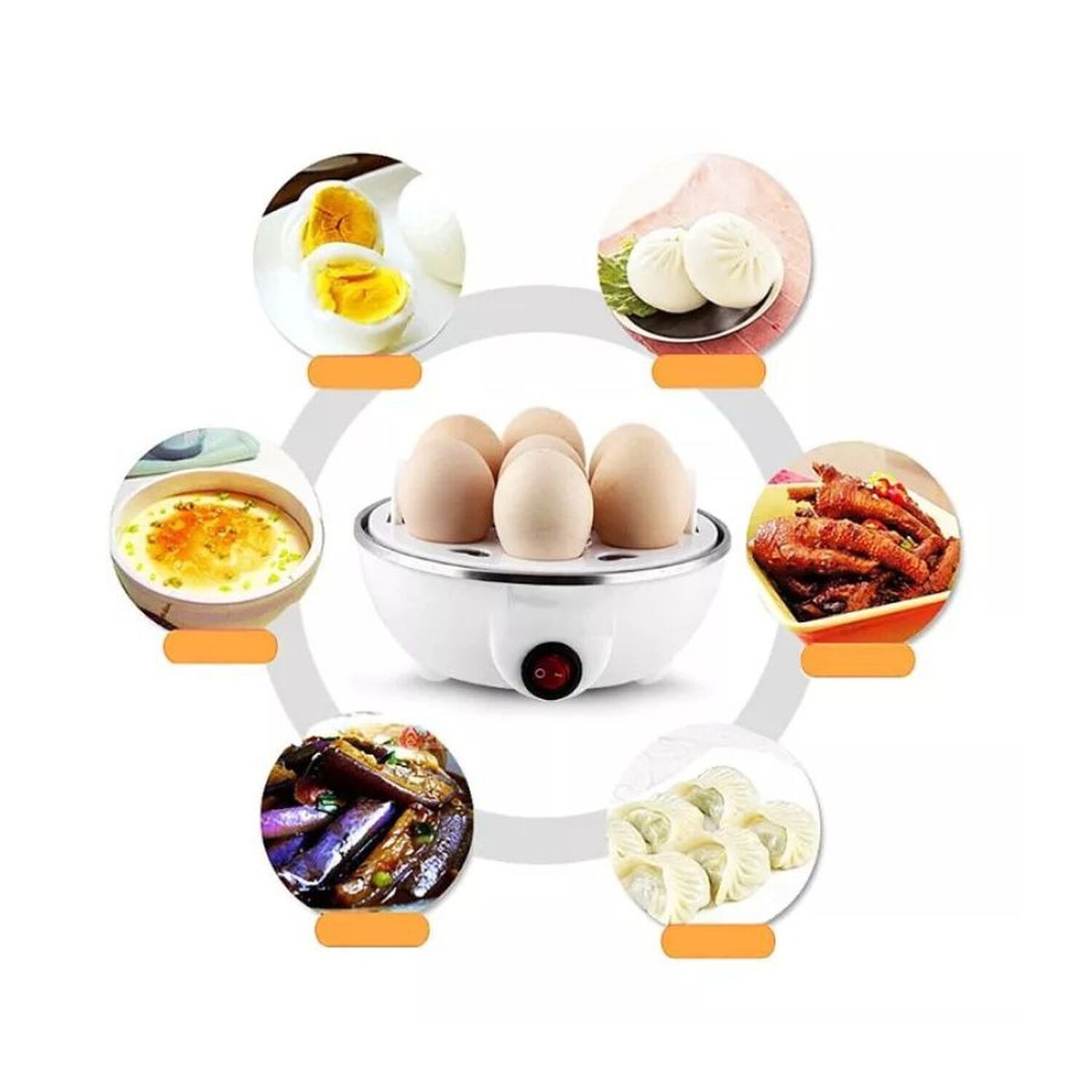 Cocedor De Huevos Electrico Gallina Hervidor 7 Huevos image number 3.0