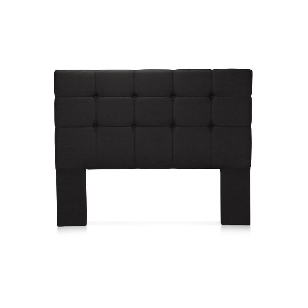 Cama Europea Rosen Art 4 / 2 Plazas / Base Dividida + Set De Maderas Issey Grafito + Almohada Extra image number 6.0