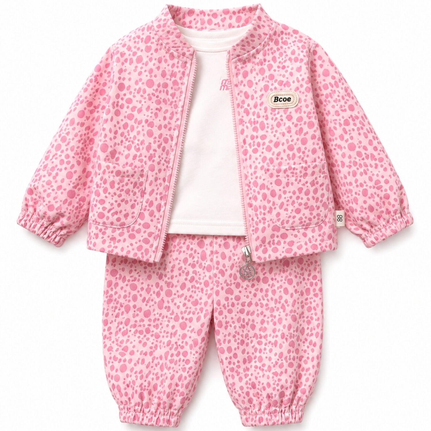 Conjunto Buzo Ni&ntilde;a Animal Print Leopardo Con Chaqueta image number 4.0