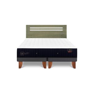 Cama Europea Cic Linea Premium / 2 Plazas / Base Dividida + Respaldo