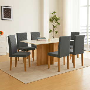 Juego De Comedor Casaideal Miami / 6 Sillas