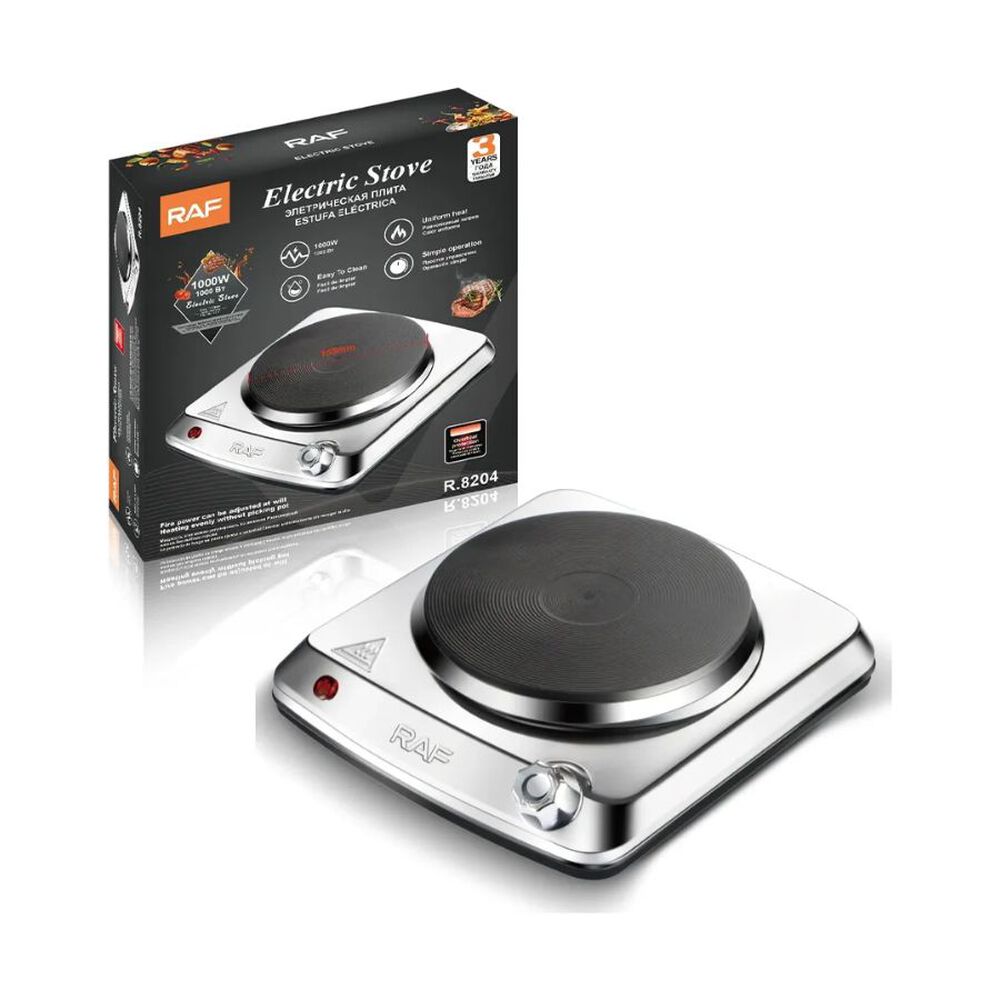 Encimera Estufa El&eacute;ctrica Acero Inoxidable 1 Plato 1000w image number 2.0