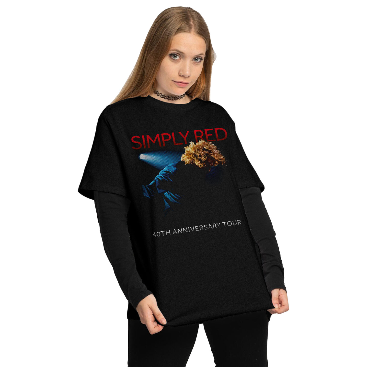 Polera Estampada 3d Simply Red 2025 Tour 40th Anniversary image number 2.0