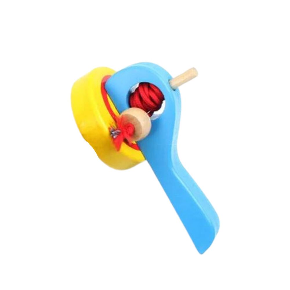 Trompo De Madera Con Lanzador De 15 Cm Para Niños De 3+ image number 1.0