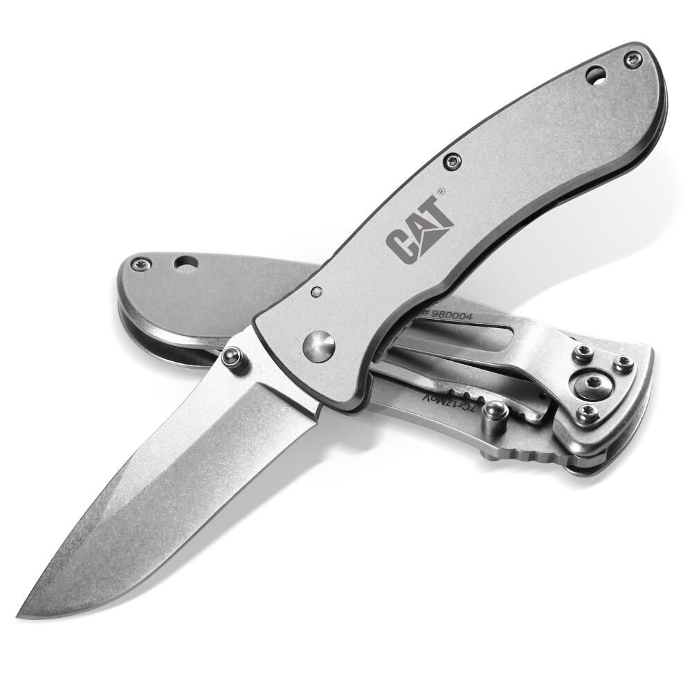 Cuchillo Navaja Plegable Cat 980004 Punta Curva image number 6.0