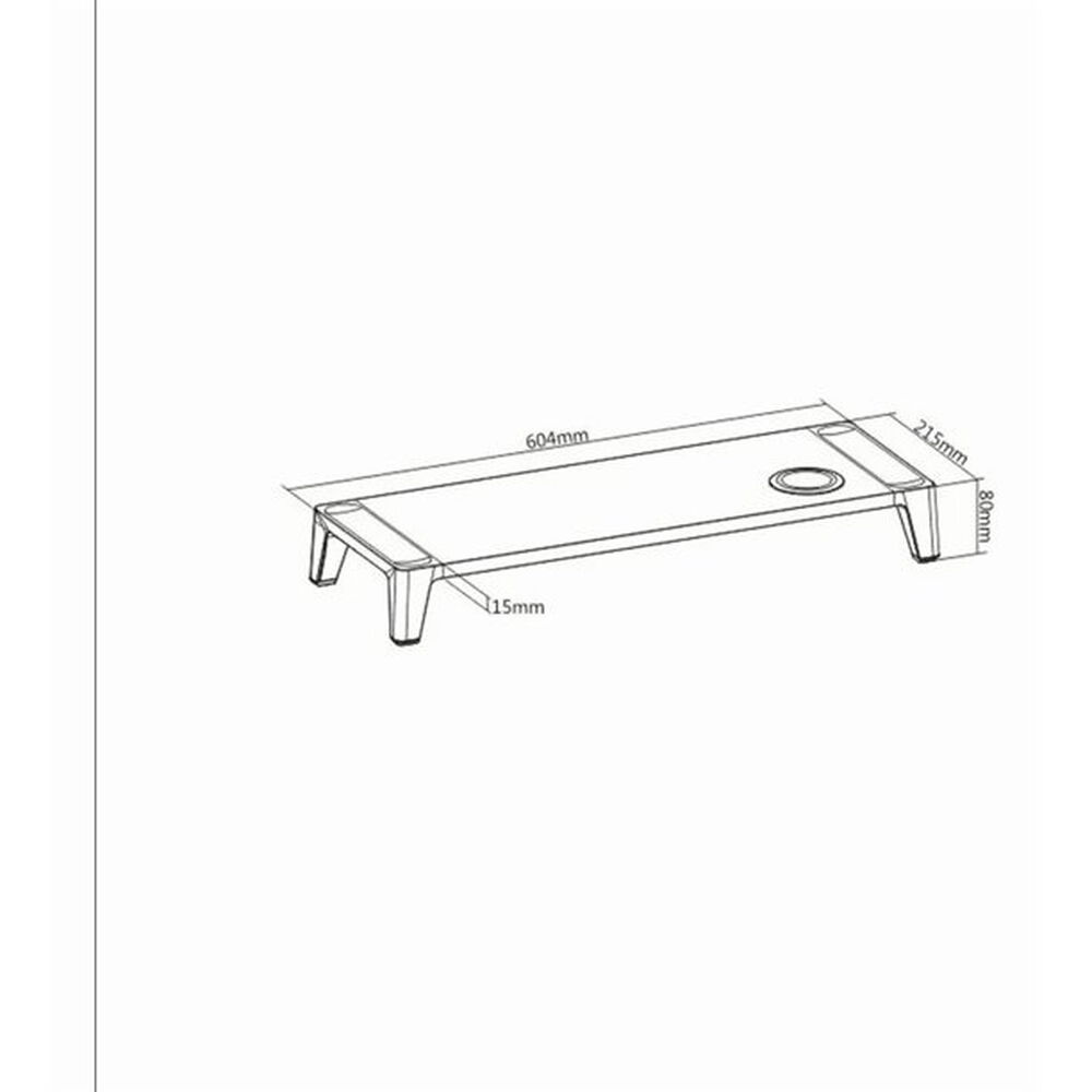 Soporte Monitor Elevador Con Cargador Inalámbrico Qi Beige image number 1.0