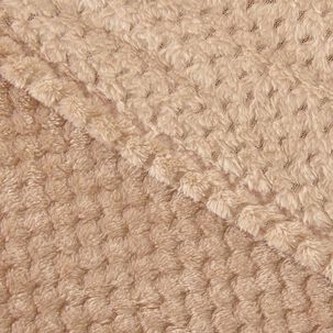 Frazada Popcorn 1.5 Plazas Beige