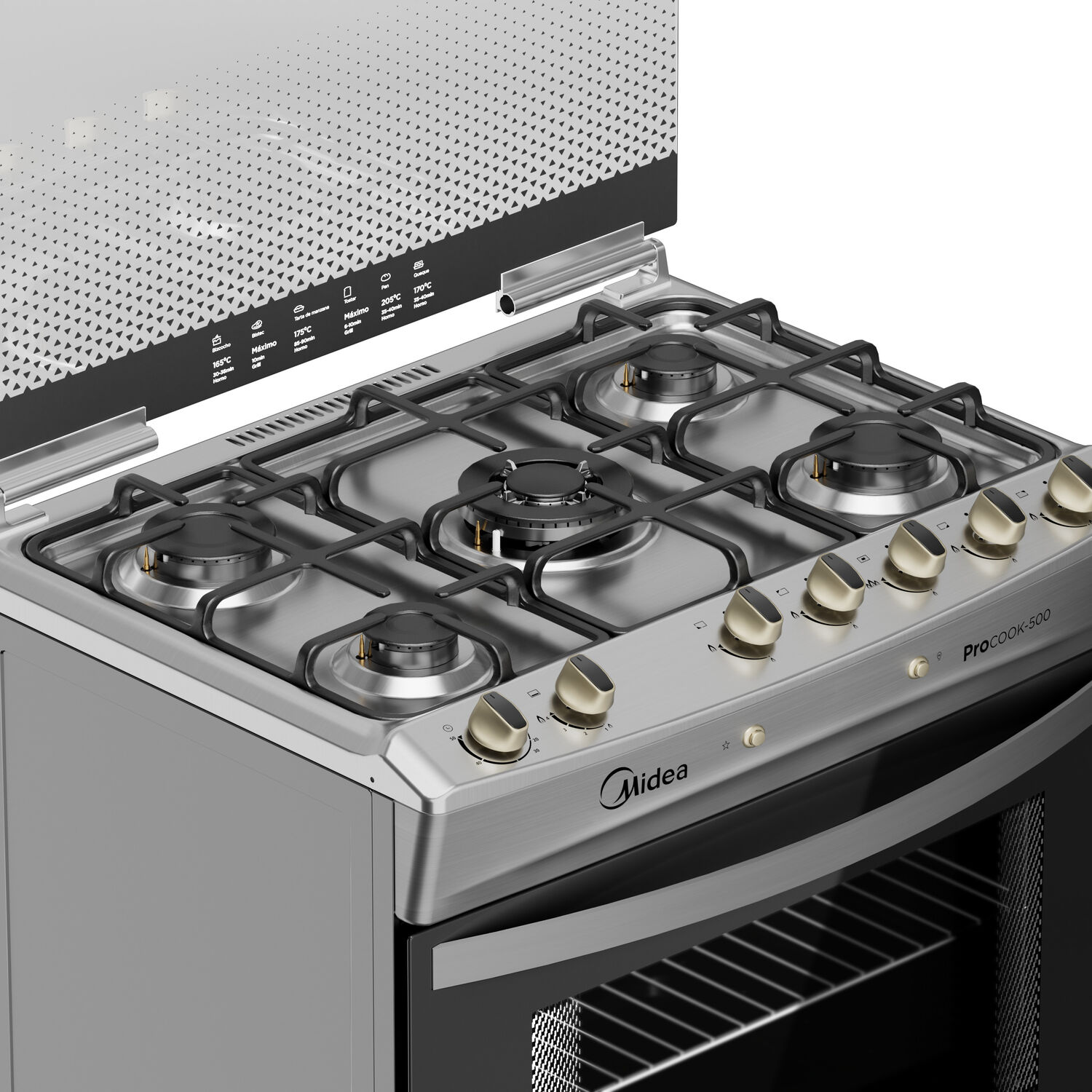 Cocina A Gas Midea MCG-5QPI30NS / 5 Quemadores image number 8.0