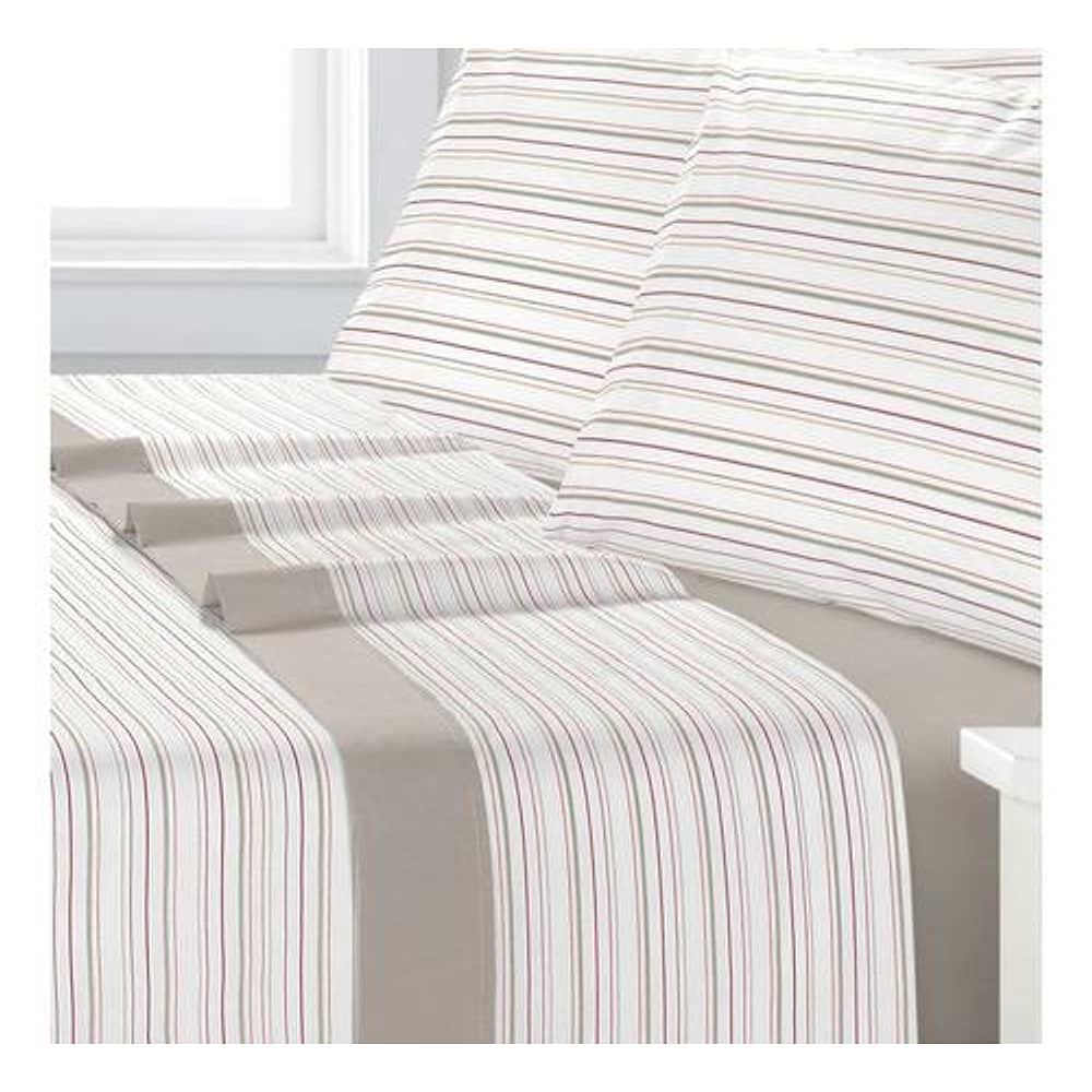 Sabana Andes Estampada 180 Hilos Listado 102 2 Plaza image number 0.0