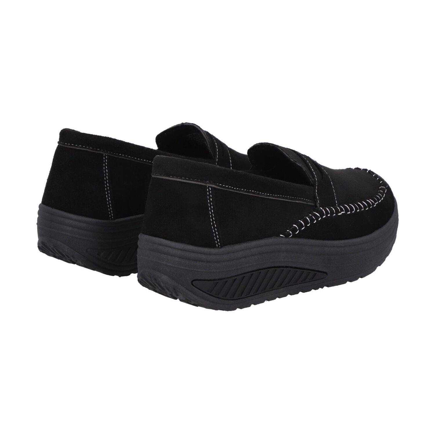 Mocas&iacute;n Mujer Negro/gris Sole Police image number 4.0