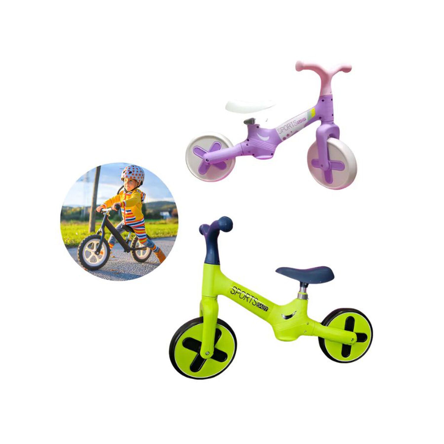 Bicicleta De Aprendizaje Sin Pedales Sports Baby Infantil image number 2.0