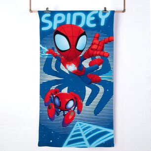Toalla Playa C/bolso 70x140+33x42 Spiderman Ara&ntilde;a