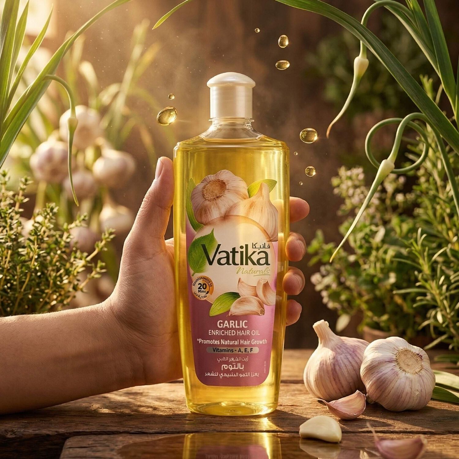 Vatika Aceite Capilar Ajo 300 Ml image number 2.0