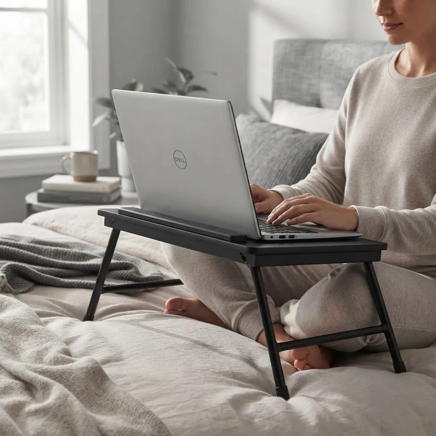 Mesa Notebook Plegable Para Cama Sof&aacute; Inclinable Negro image number 1.0