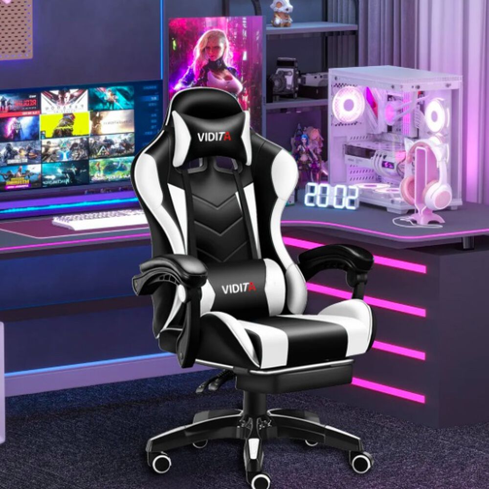 Silla Gamer Ergon&oacute;mica Blanca image number 1.0