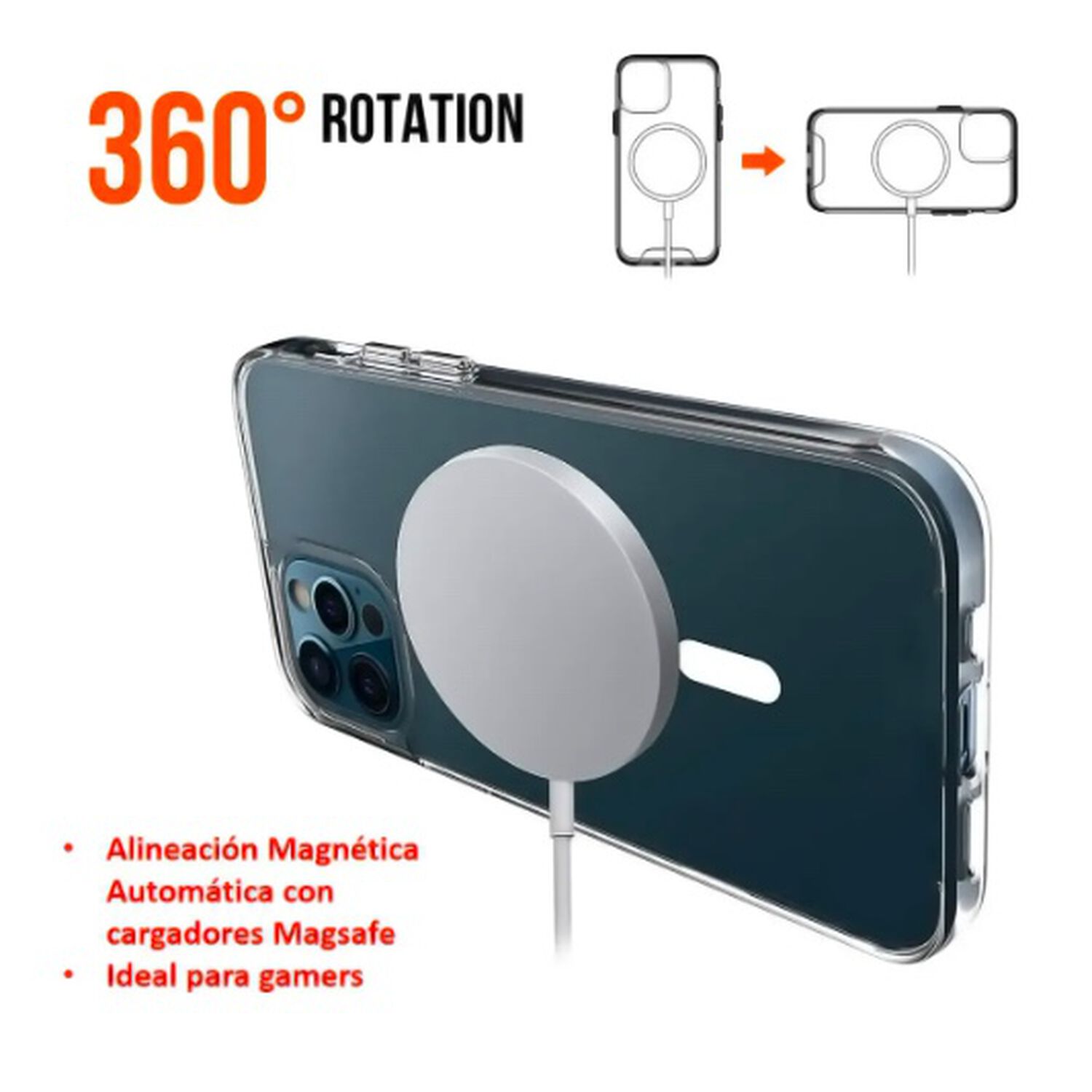 Carcasa Magnetica Para Iphone 16 Pro Max image number 3.0