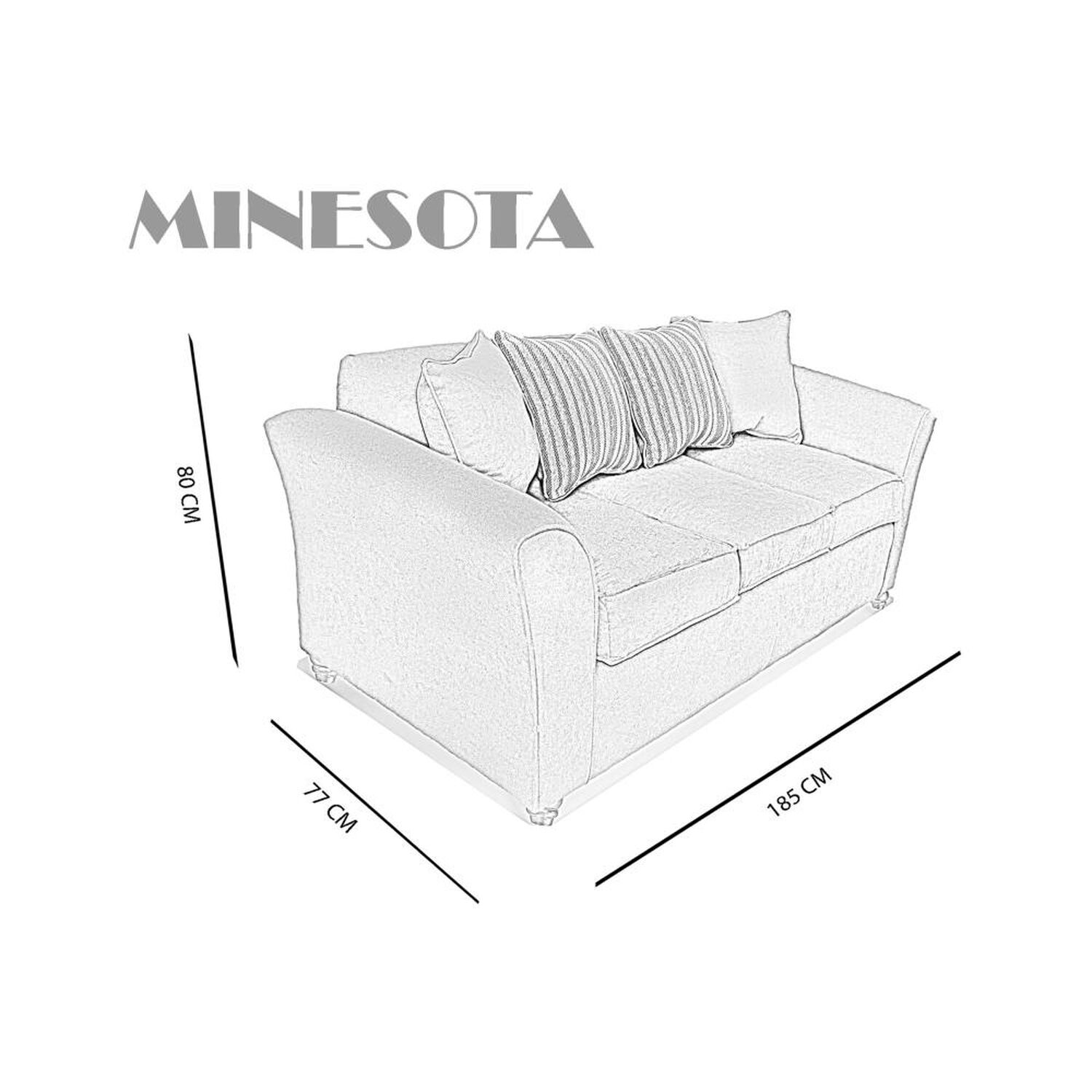Sof&aacute; Elegant Detail Minesota / 3 Cuerpos image number 0.0