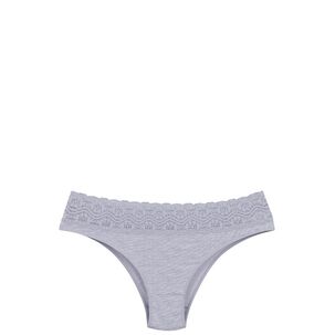 Bikini Algod&oacute;n Con Encaje Gris 2rios