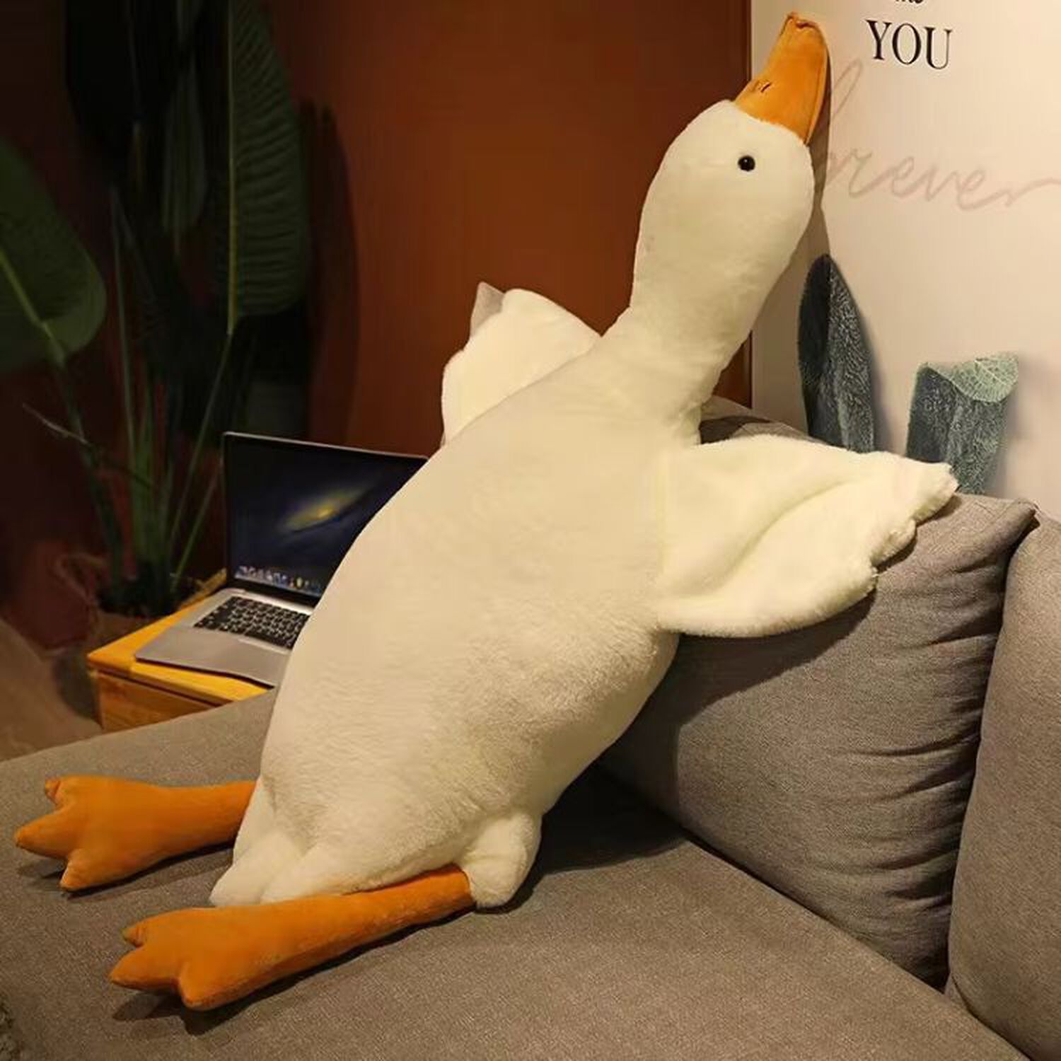 Peluche Ganso De Felpa Kawaii Almohada Gigante Suave 160cm image number 2.0