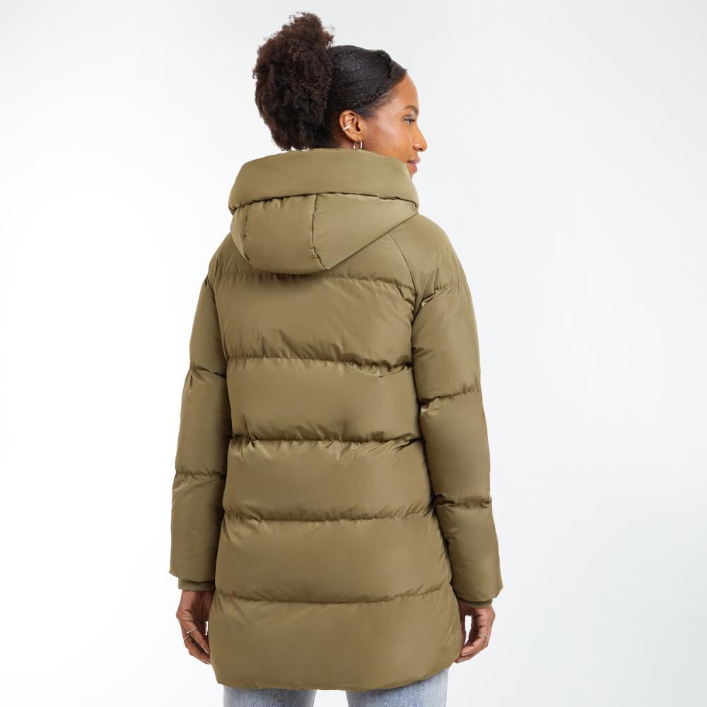 Parka Interior Con Piel Cuello Alto Con Capucha Mujer Rolly Go image number 3.0