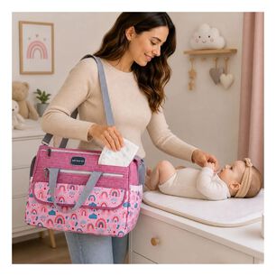 Pa&ntilde;alera Bolso Multifuncional Organizador Rosa