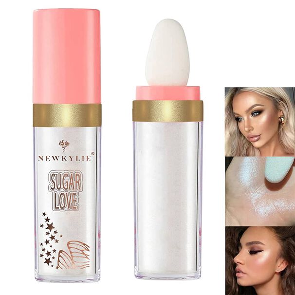 Polvo De Hadas Iluminador Cuerpo Rostro Labios Blanco
