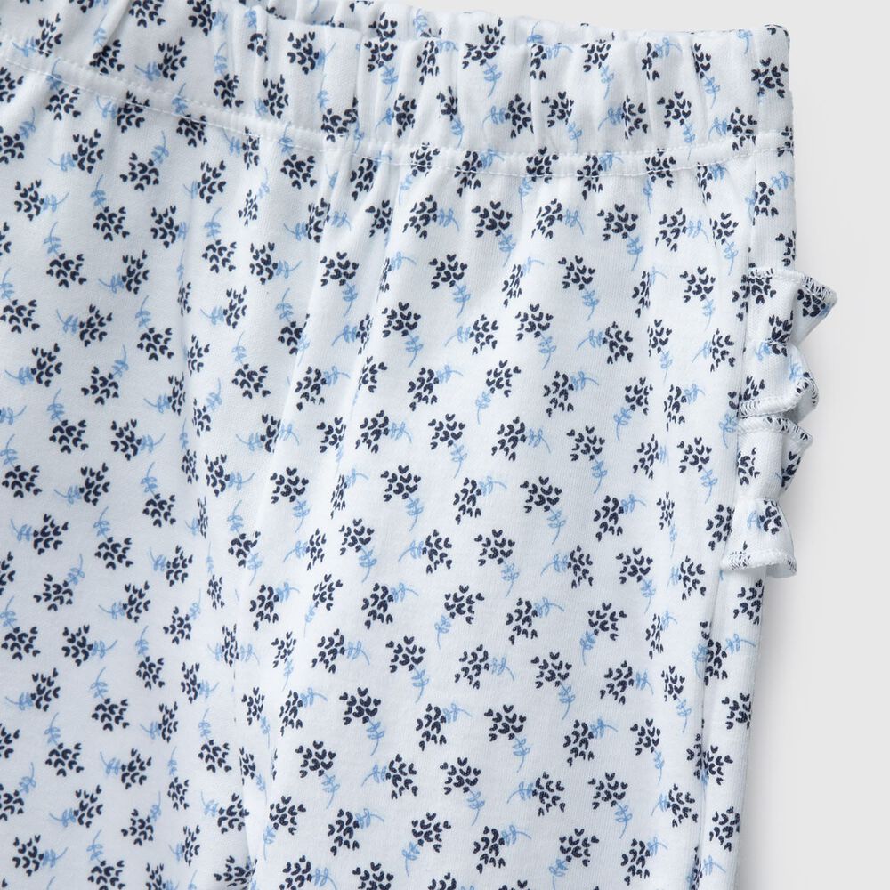 Pack Pantalones Blanco Celeste Hojas Algodón Peruano image number 3.0