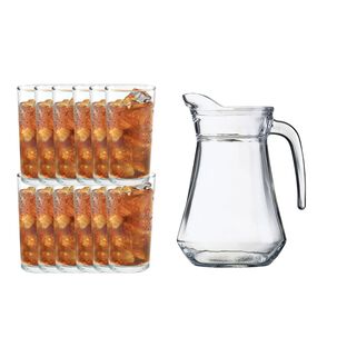 Set 12 Vasos Montecarlo 340ml + Jarra Paris 1400ml Allegra