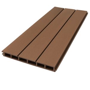 Pack De 5 Revestimientos Siding Wpc Exterior Color Gris Oscuro