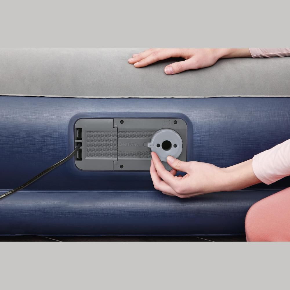 Colchón Inflable Inflado Bomba De Aire Incorporada 220-240v Bestway Twin Tritech / 1 Persona image number 3.0