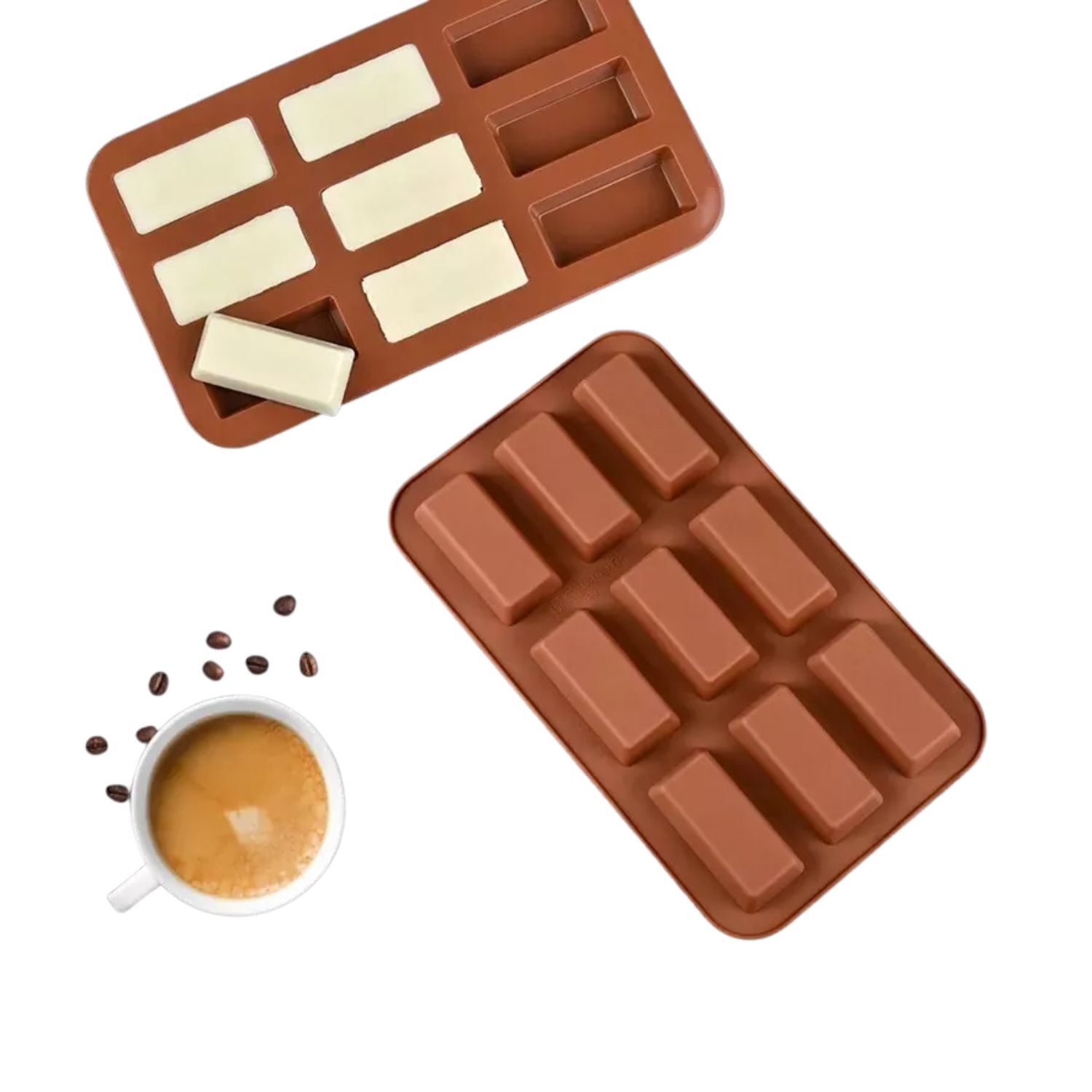 Molde Para 9 Chocolates Barra Cereal Silicona Reposteria Cocina image number 2.0