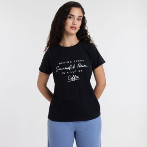 Polera Manga Corta Cuello Redondo Mujer Freedom