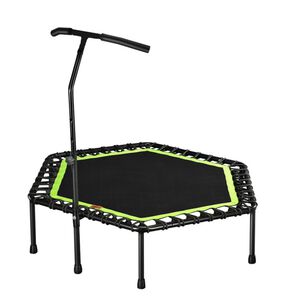 Trampolin Fitness Hexagonal Con Mango Soporte 115cm