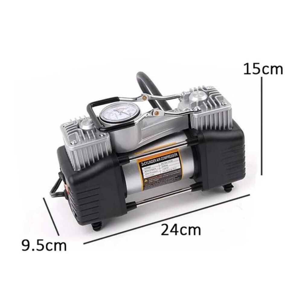 Compresor De Aire Portatil Doble Piston 12v 150psi Rapido image number 1.0