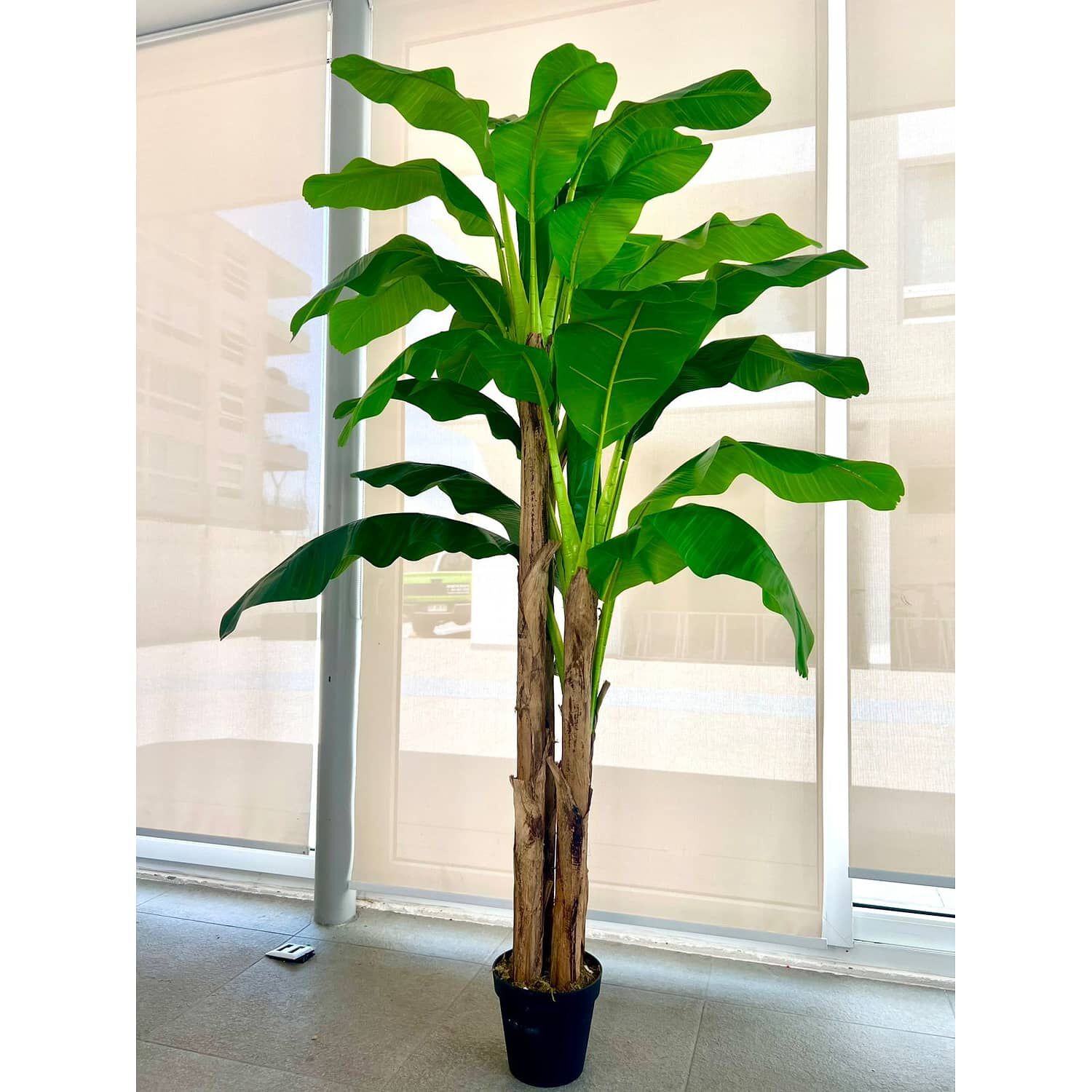 Planta Artificial Banano Premium 230 Cm. / 26 Hojas / Arbusto Real image number 2.0