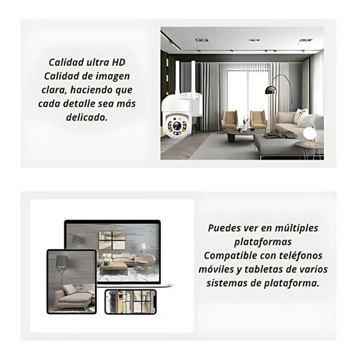 Camara Ptz Seguridad Smart Hd Wi-fi 360 Exterior Interior image number 5.0