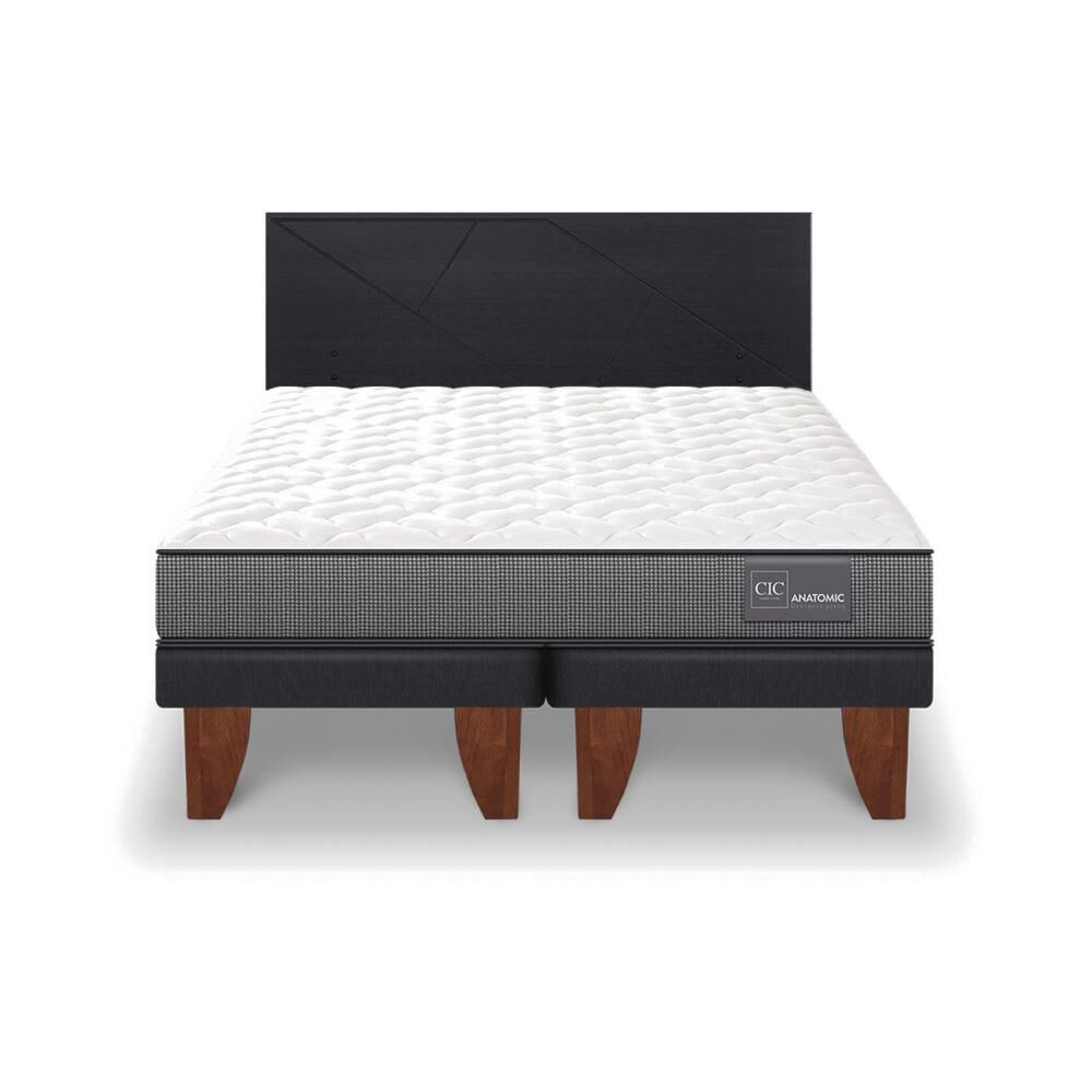 Cama Europea Cic Anatomic / 2 Plazas / Base Dividida + Respaldo image number 0.0