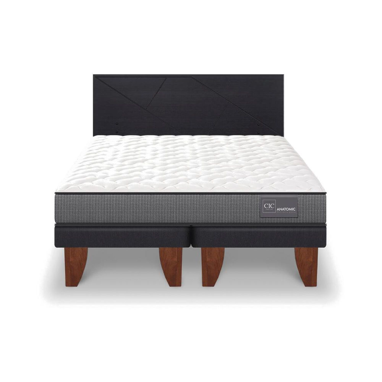 Cama Europea Cic Anatomic / 2 Plazas / Base Dividida + Respaldo image number 0.0