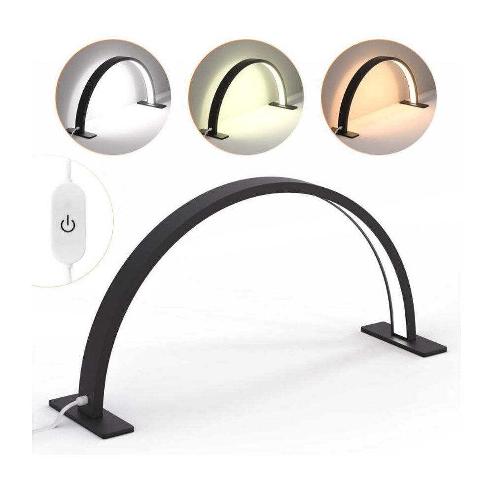 Lampara Luz Led Media Luna Para Escritorio Uñas Pestañas image number 0.0