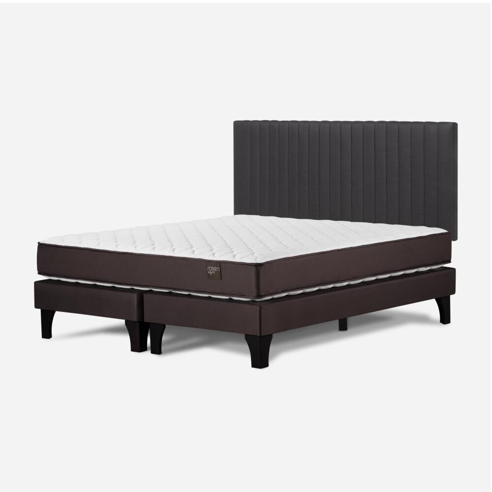Cama Europea Rosen New Ergo T / 2 Plazas / Base Dividida + Respaldo image number 2.0