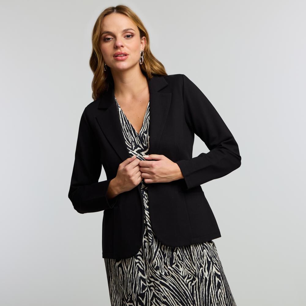 Blazer Sastrero Spandex Cuello Solapa Mujer Kimera image number 0.0