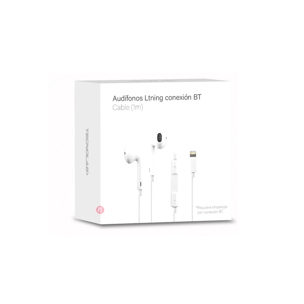 Aud&iacute;fonos Compatible Iphone Con Conector Lightning Blanco - Ps image number 3.0