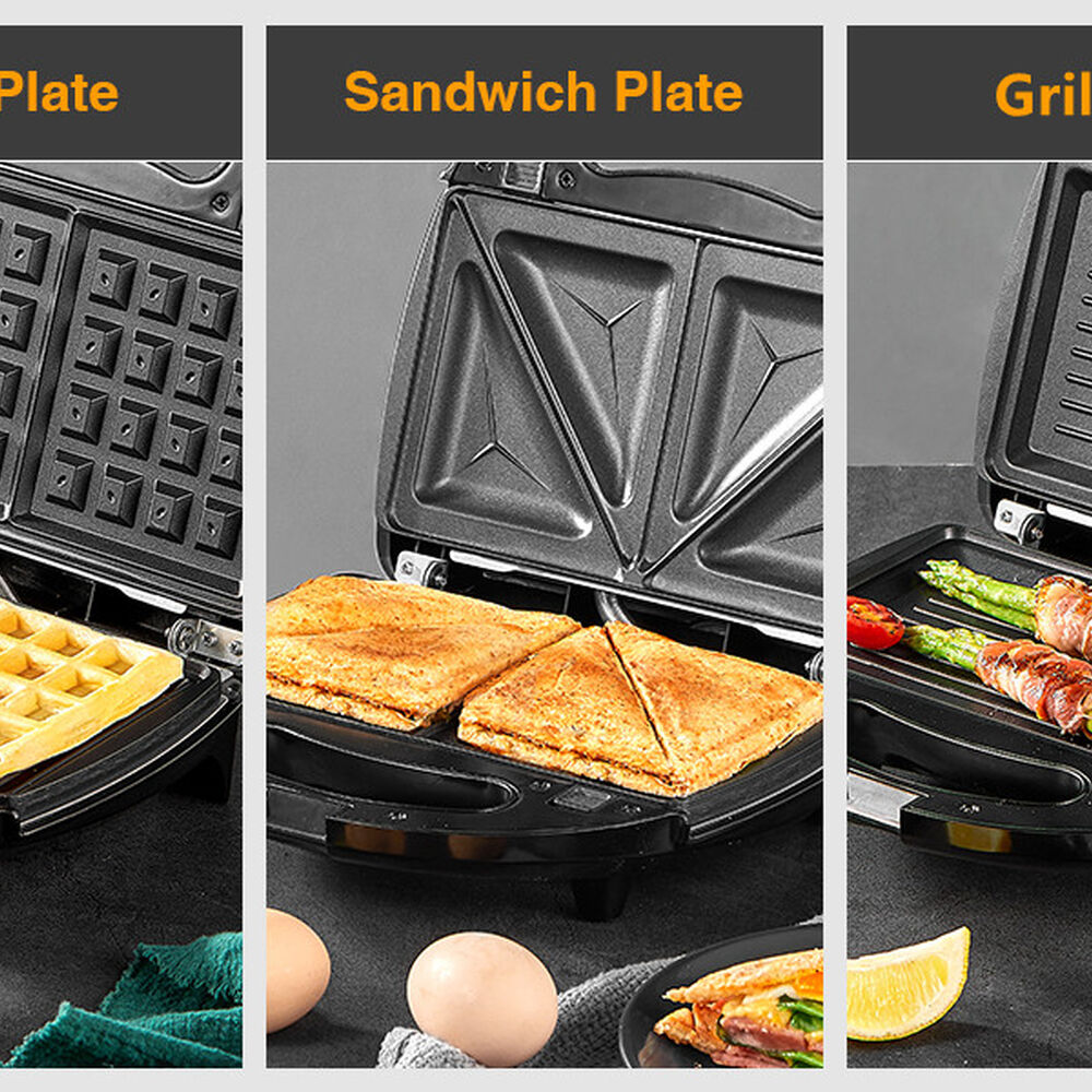 Sandwichera + Parrilla + Waflera Black + Decker Wm2000s-cl image number 9.0