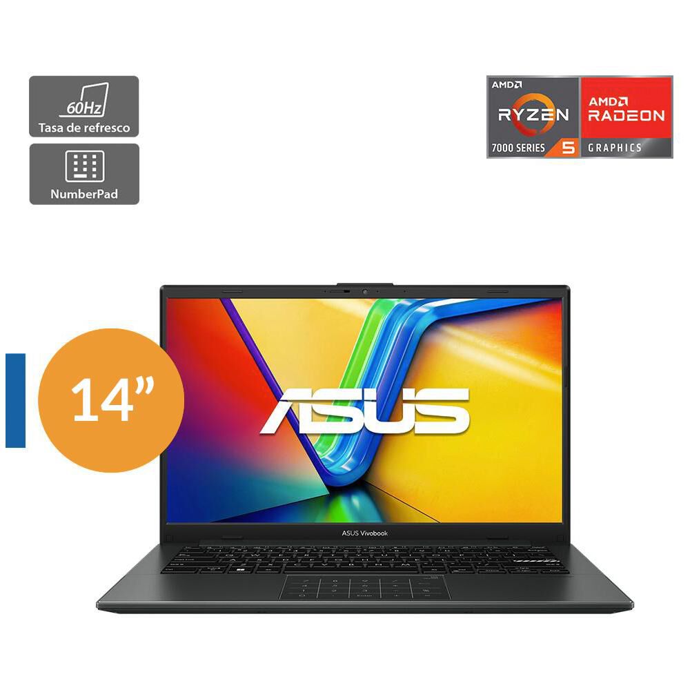 Notebook 14" Asus Vivobook Go 14 / AMD Ryzen 5 / 8 GB RAM / AMD Radeon / 512 GB SSD image number 0.0